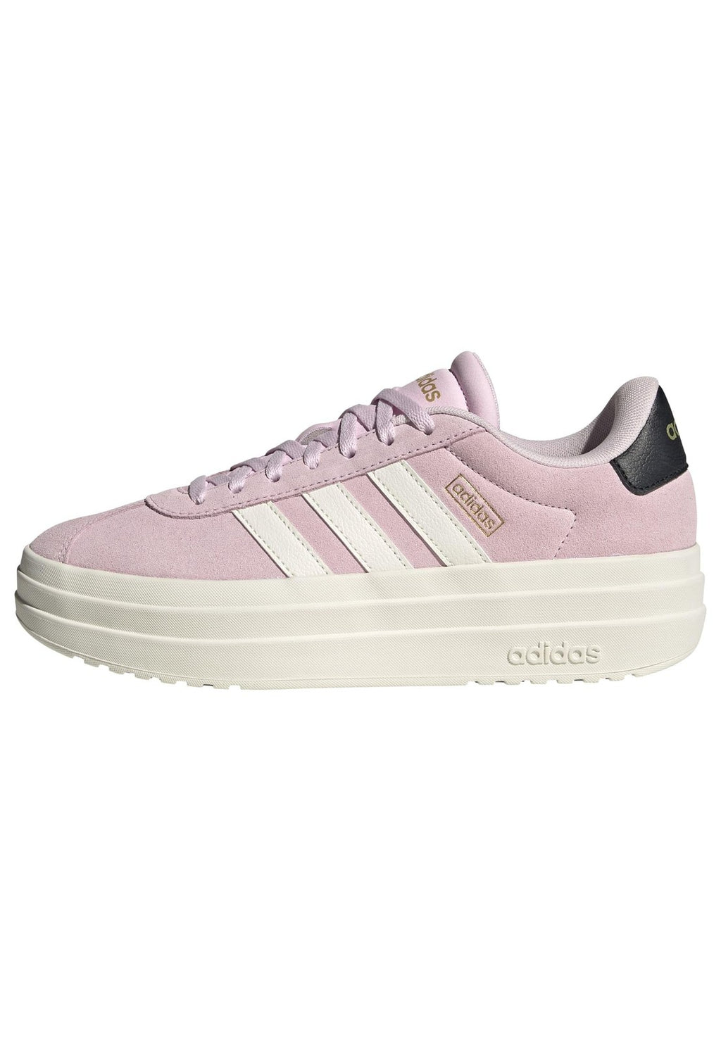 adidas Women's VL Court Bold, Clear Pink/White/Black, 6.5