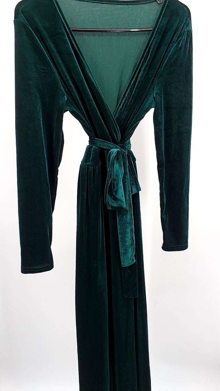 Velvet Long Sleeve Maxi Dress