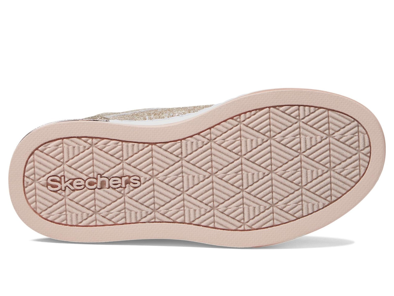 Skechers Kids Girls Shoutouts 2.0-Glitter Queen Sneaker, Gold, 4 Big Kid