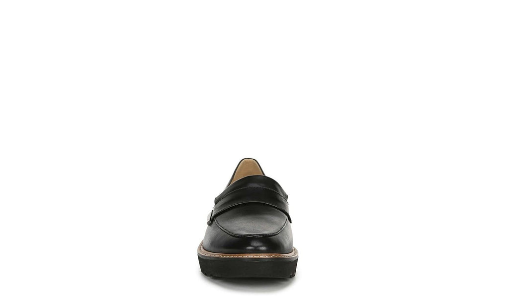 Naturalizer Womens Adaline Slip On Lightweight Loafer ,Black Leather, 8M