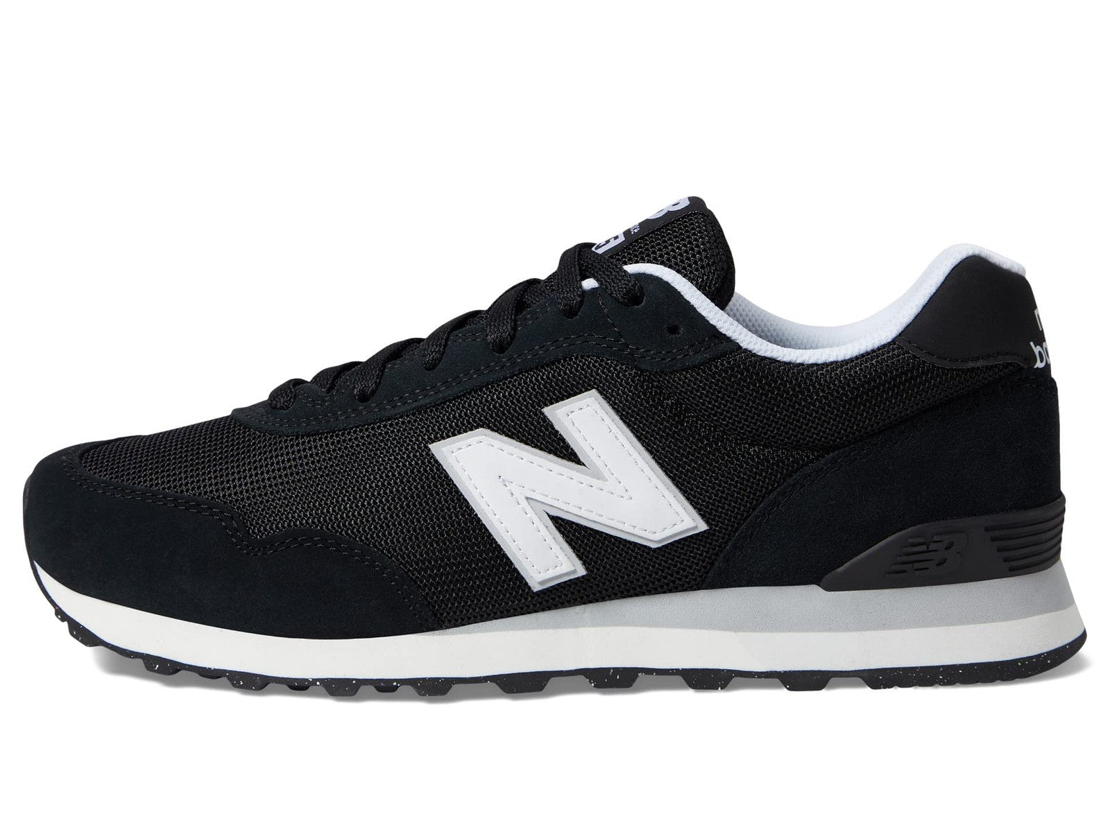 New Balance Men's 515 V3 Sneaker, Black/White/Aluminum Grey, 9 X-Wide