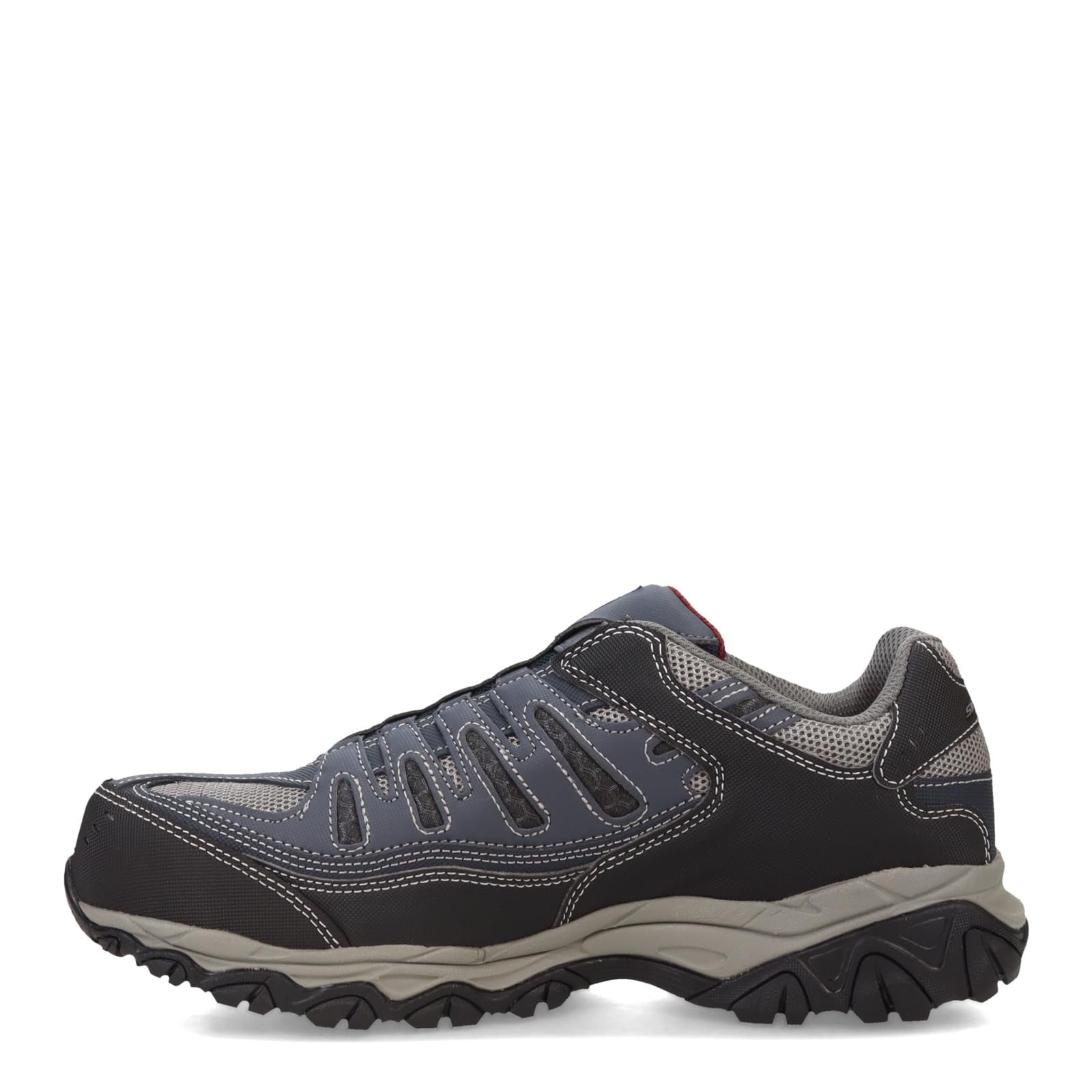 Skechers Men's Cankton Ebbitt Steel Toe Construction Shoe, Navy/Grey, 14 Wide