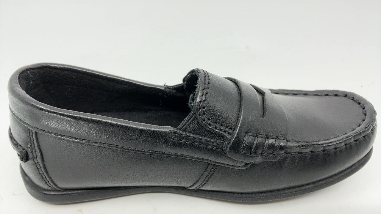 Florsheim Boy's Jerod Penny Driver, Jr. Shoe, Black, 10.5 M US Little Kid