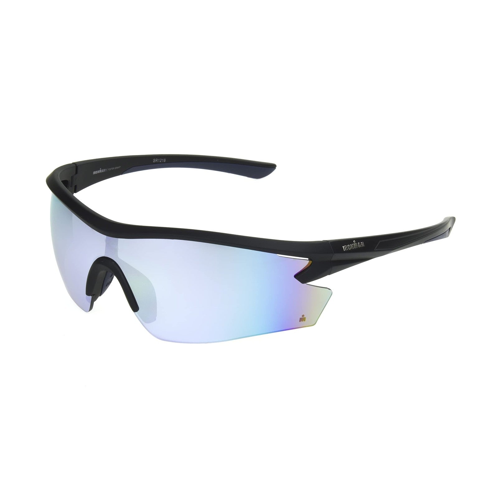 Ironman 2003 Wrap-Around Sport Sunglasses for Men, Metallic Grey, 140mm
