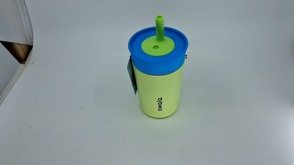 Kids Stainless Steel Tumbler 12 Oz, Owala Blue & Light Green, Easy Clean