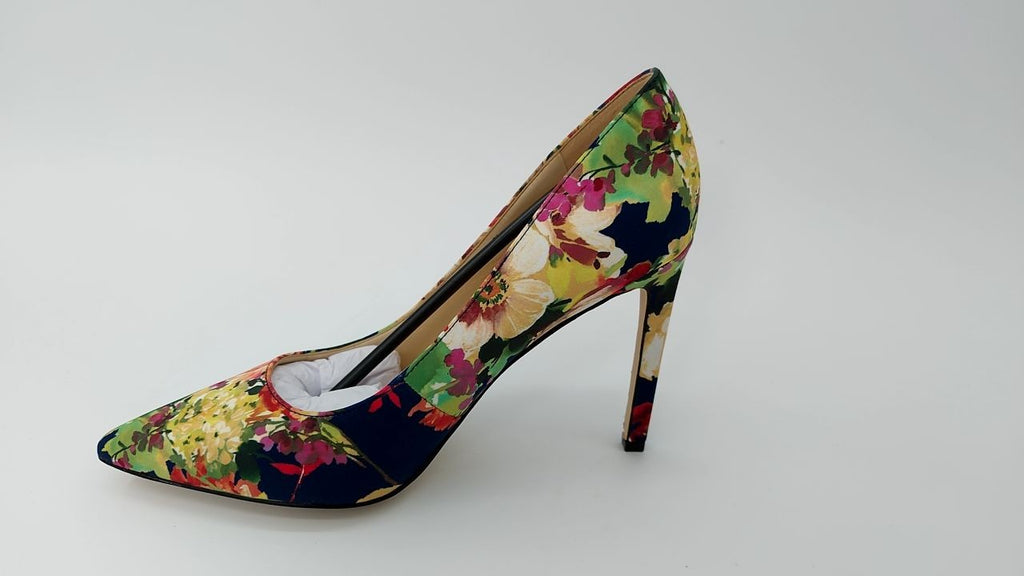 Nine West 7 Tatiana Pump Navy Fall Floral Multi Women’s Shoes