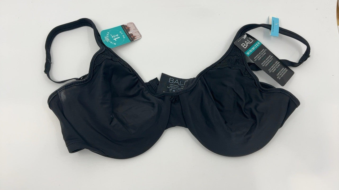 Bali womens Passion for Comfort Underwire Df3385 minimizer bras, Black, 34C US