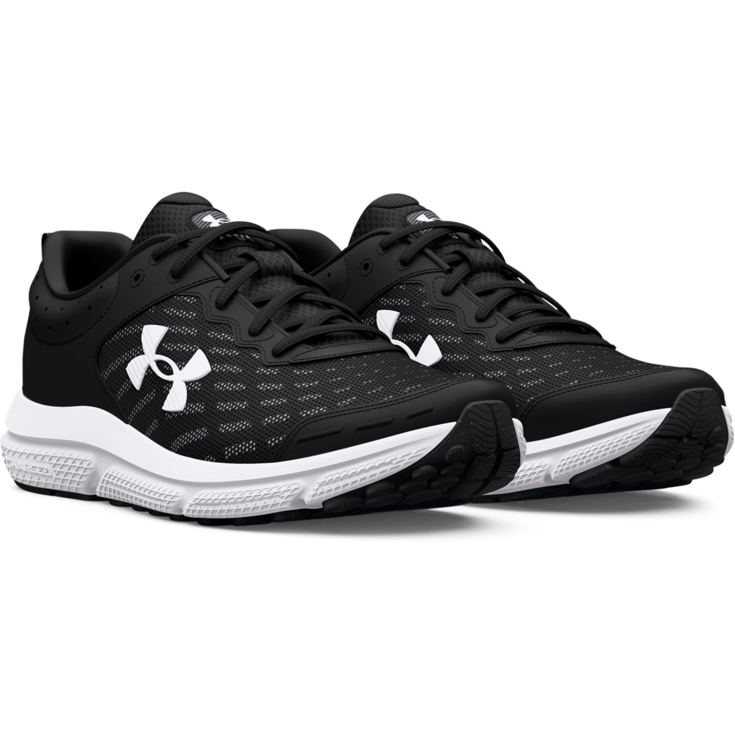 Under Armour Men's Charged Assert 10, (001) Black/Black/White, 9, US