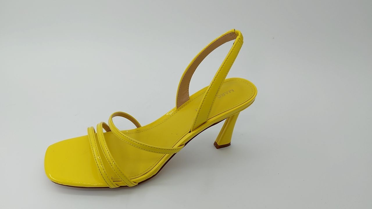 Nalina Heeled Sandal 8.5 Yellow Patent by Marc Fisher