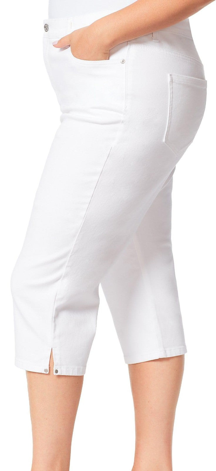 Gloria Vanderbilt Women's Amanda Capri Jean, Vintage White, 12 Regular