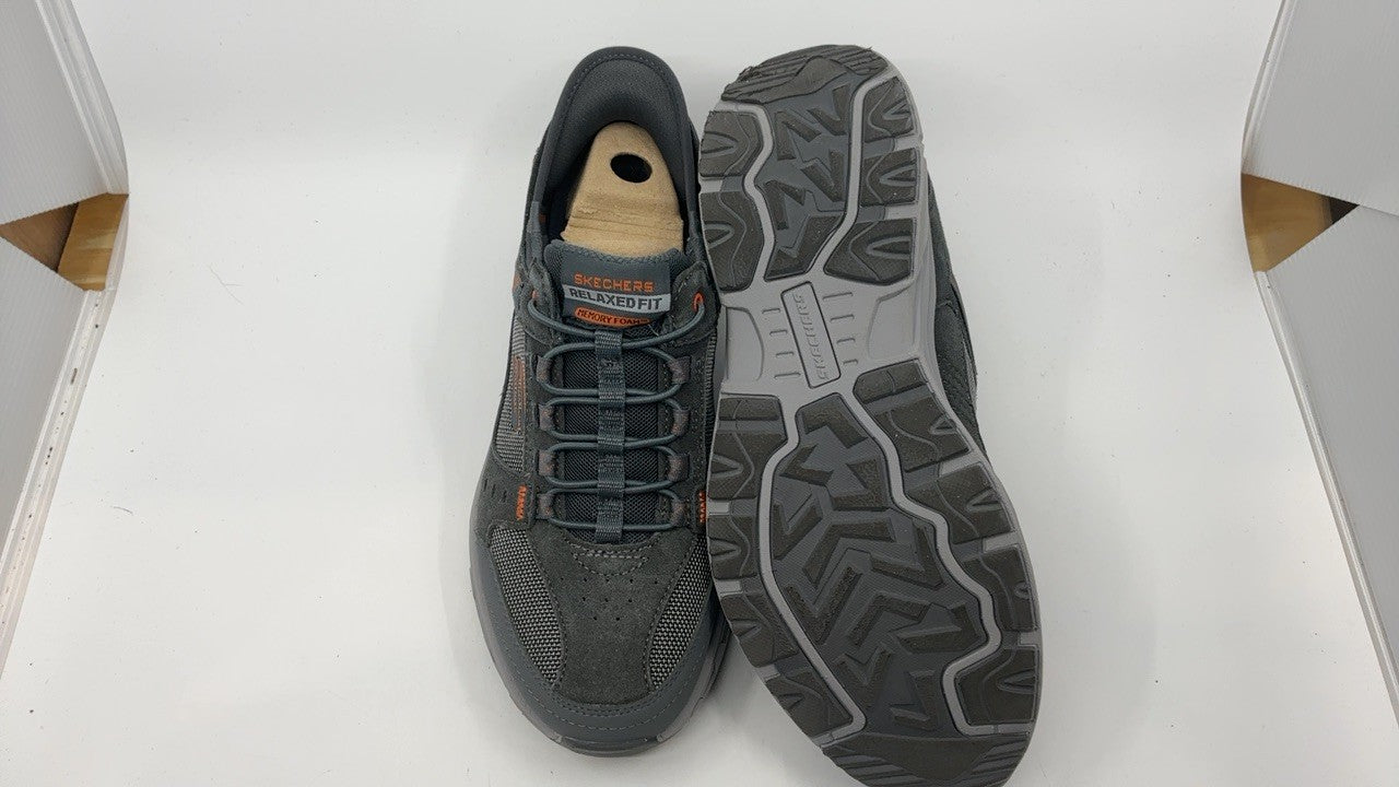 Men's Skechers Oak Canyon Hands Free Slip-in Sneakers 9.5 Gray/Orange
