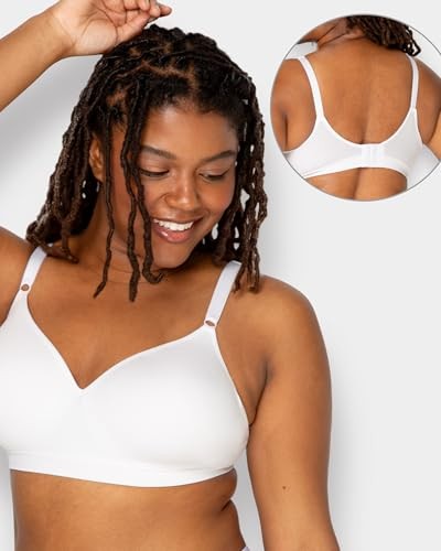 Fruit of the Loom 34C Seamless Wire-Free Push-Up Bra 2-Pack Black/White