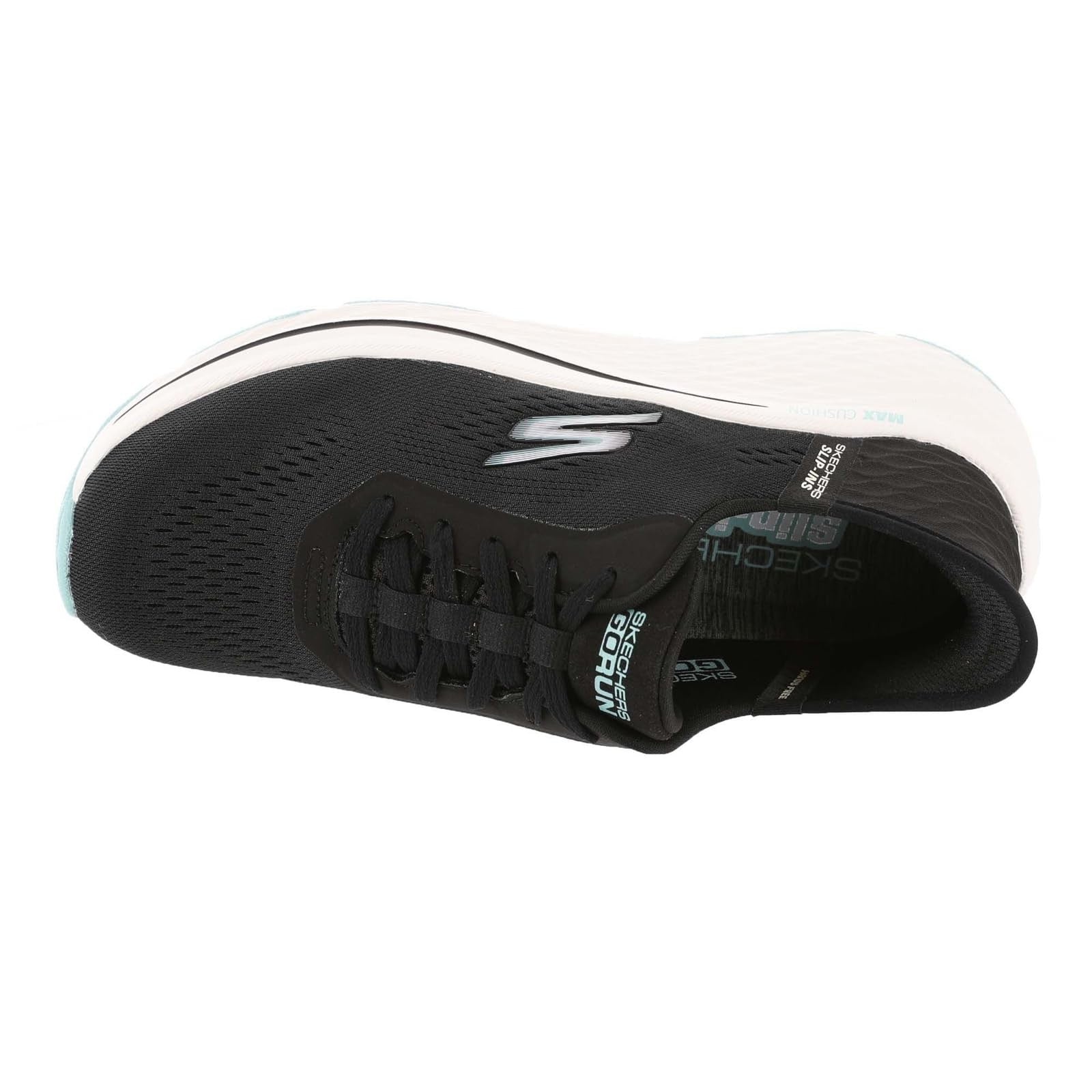 Skechers Women's Slip-Ins, Max Cushioning Elite 2.0, Black/Blue, Size 8.5