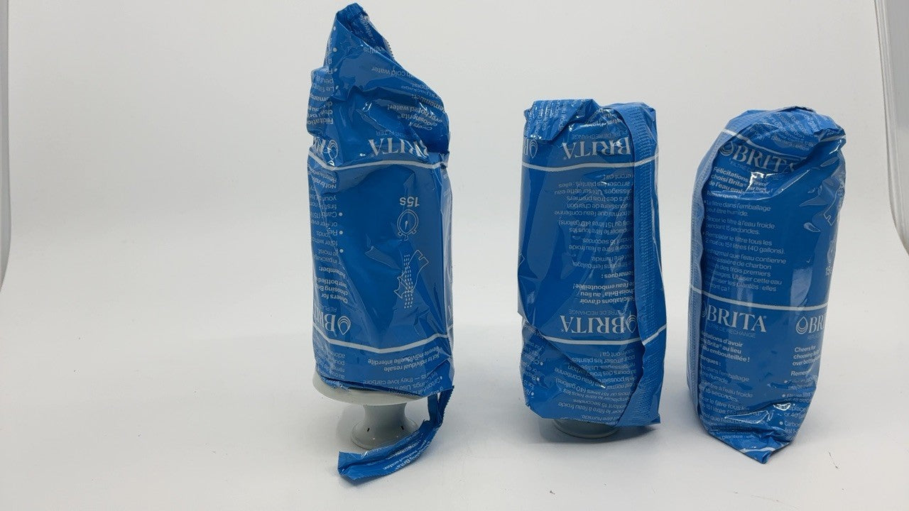 High-Density BritaPlus Water Filter 4 Count, Reduces Chlorine & Odor