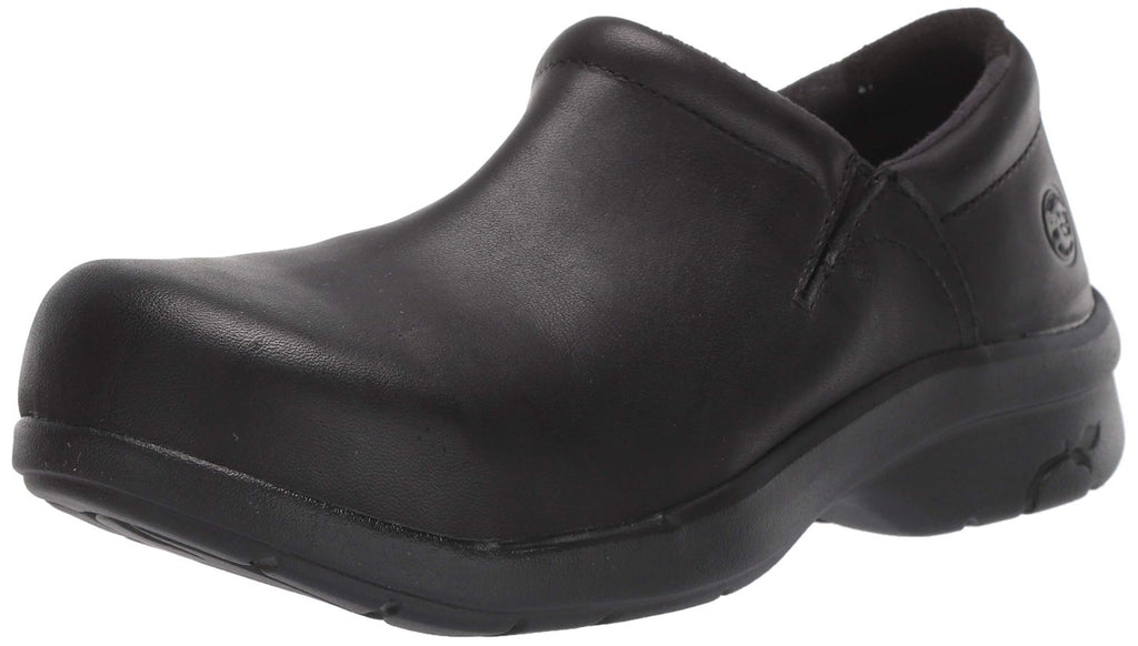 6.5 M Timberland PRO Newbury Slip Resistant Slip On Black Shoes