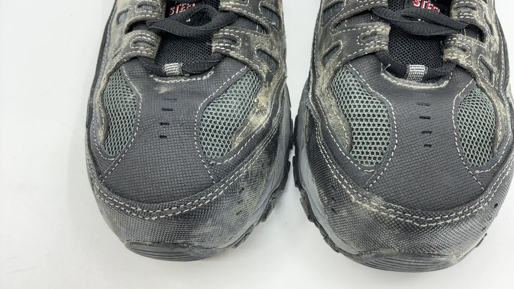 Cankton Steel Toe Work Sneakers 9.5 Black/Charcoal Electrical Hazard Rated