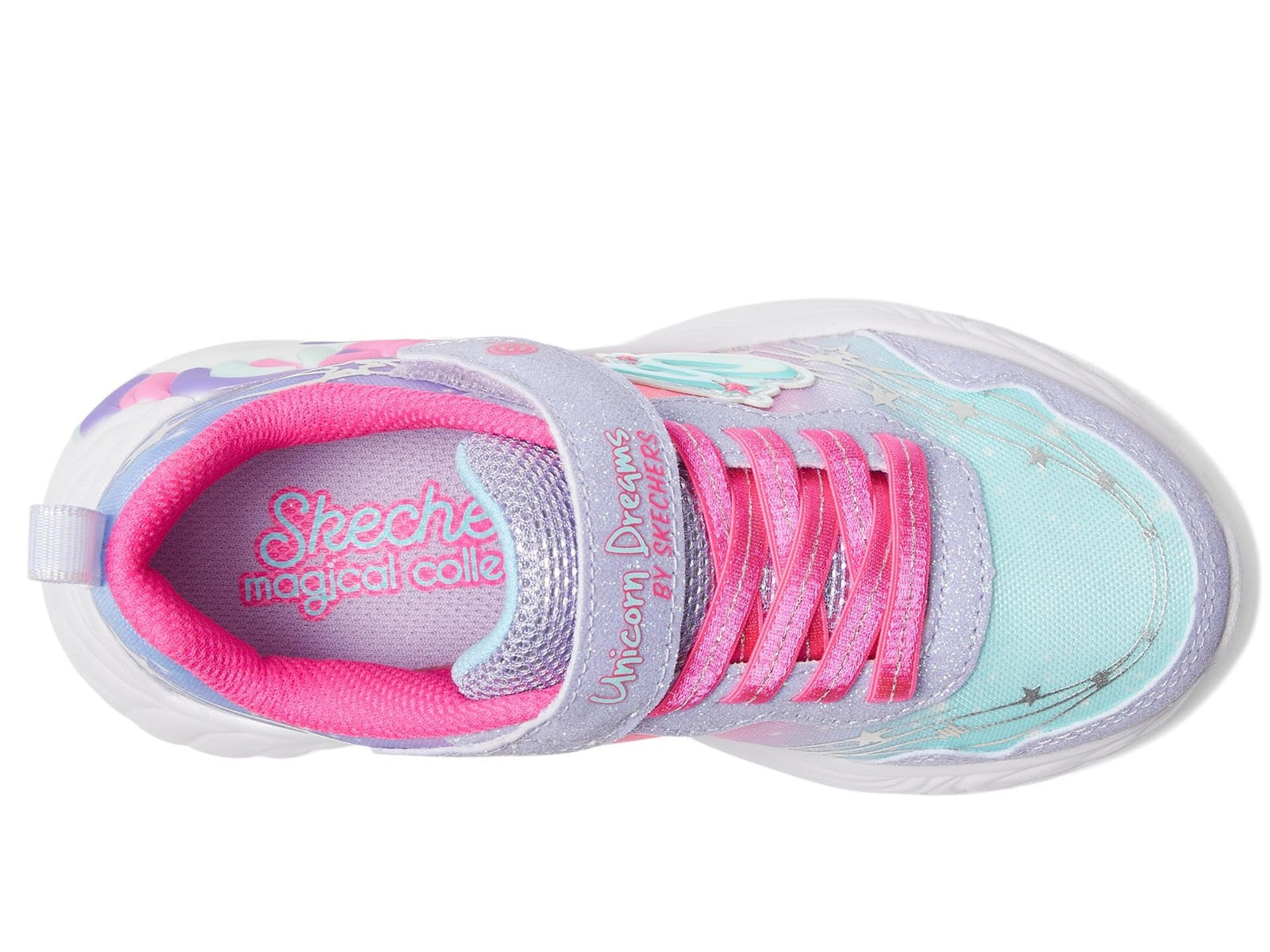 Skechers Kids Unicorn Dreams MAGI Sneaker 3.5 Big Kid Lavender/Hot Pink