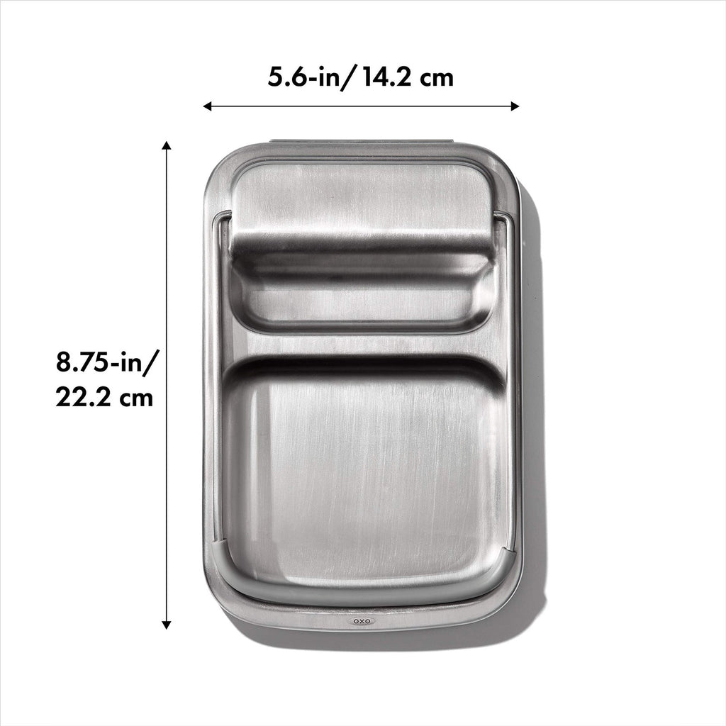 OXO Good Grips Stainless Steel Spoon Rest with Lid Holder