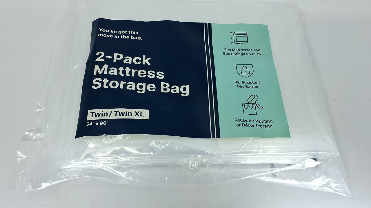 Clear Mattress Bags 2 Pack for Twin/Twin XL - Moving & Disposal