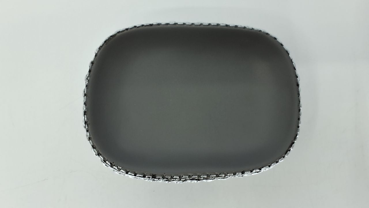 Avanti Linens Braided Medallion Silver and Grey Resin Soap Dish