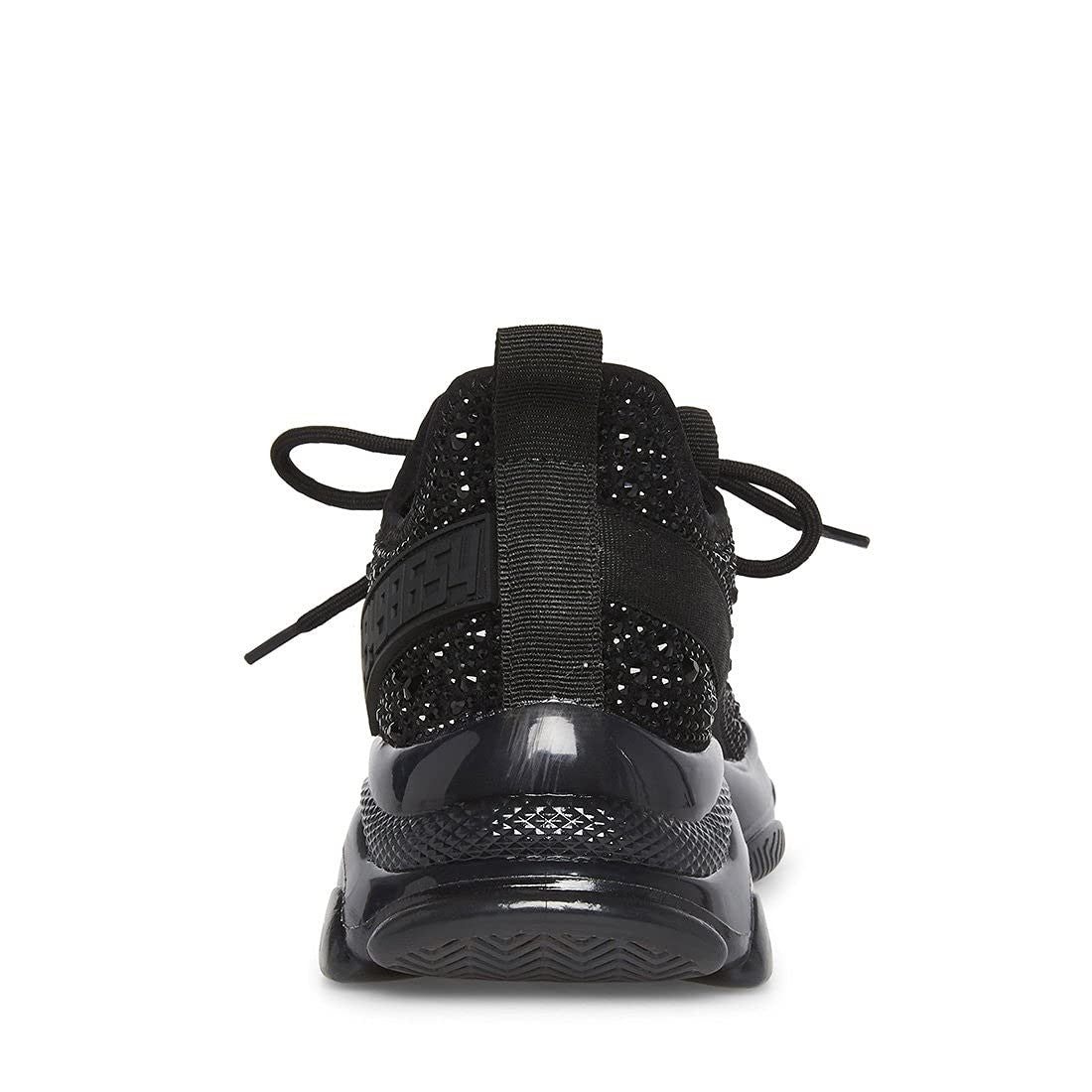 Steve Madden Women's Maxima Sneaker, Black, 9