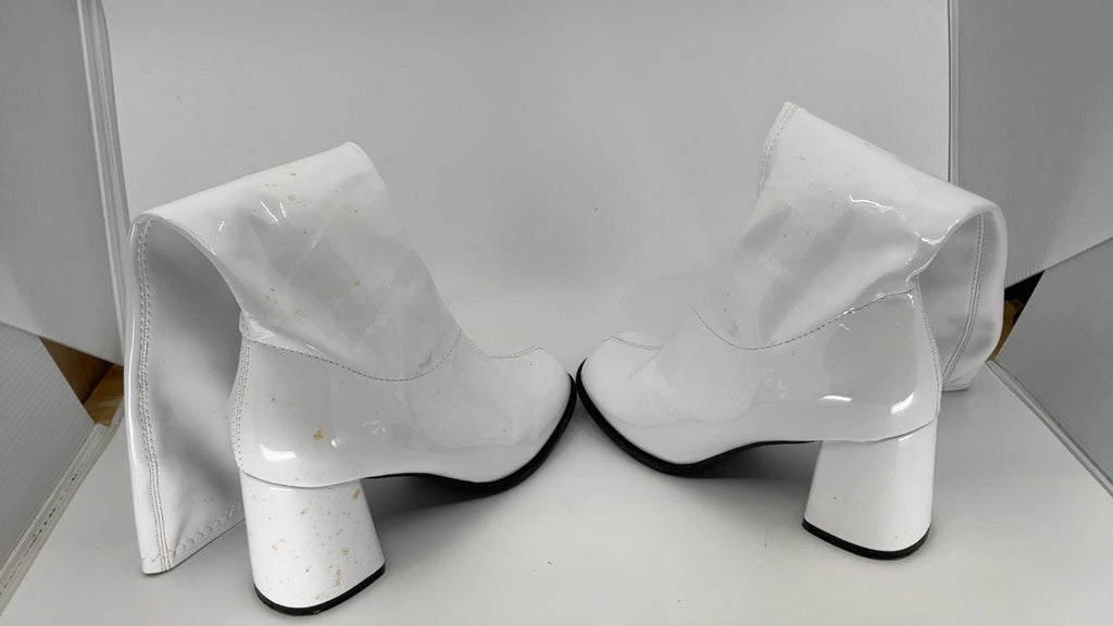 Ellie Shoes Women's Gogo Boot, White, 7 M US