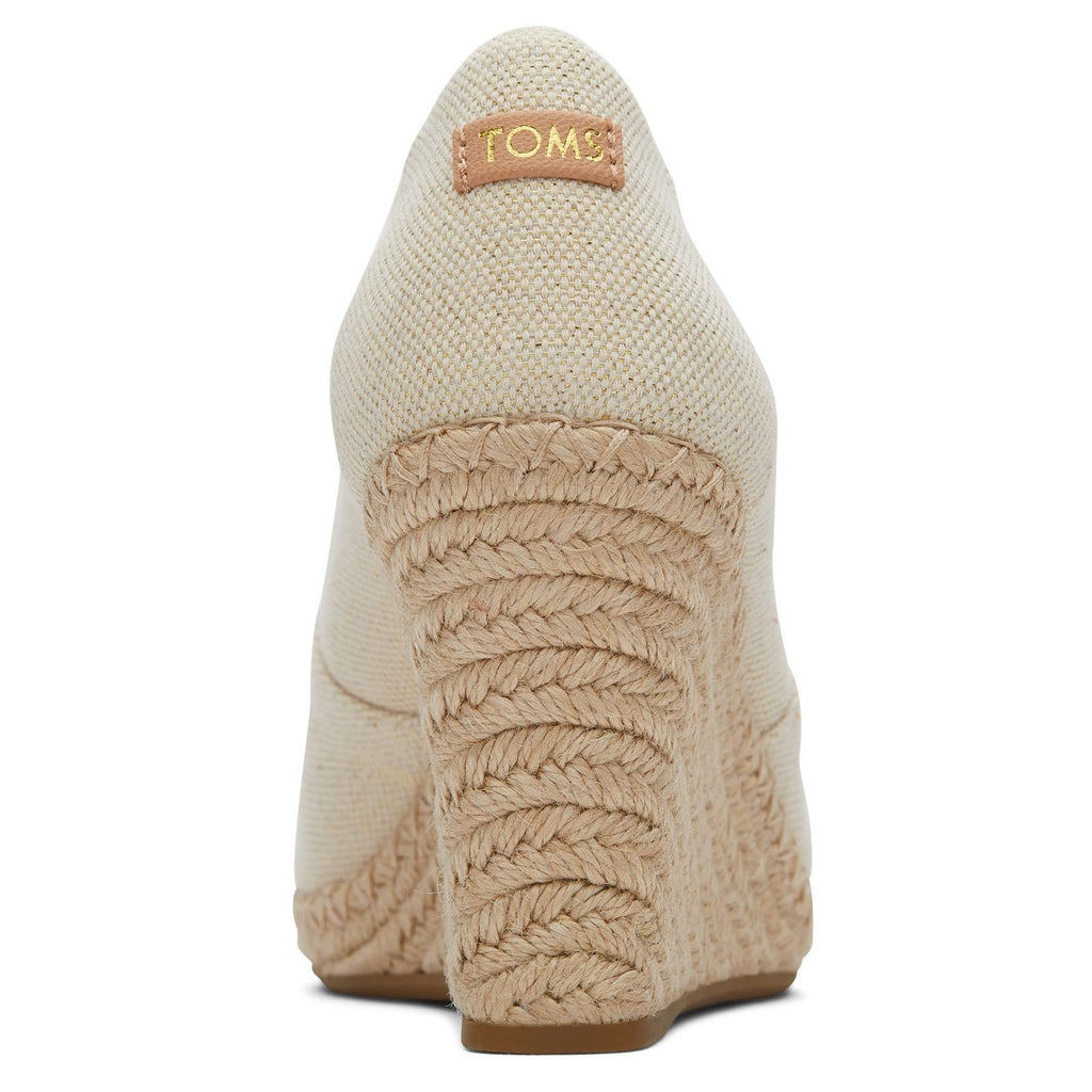 TOMS Women's Michelle Wedge Sandal, Dark Natural, 6