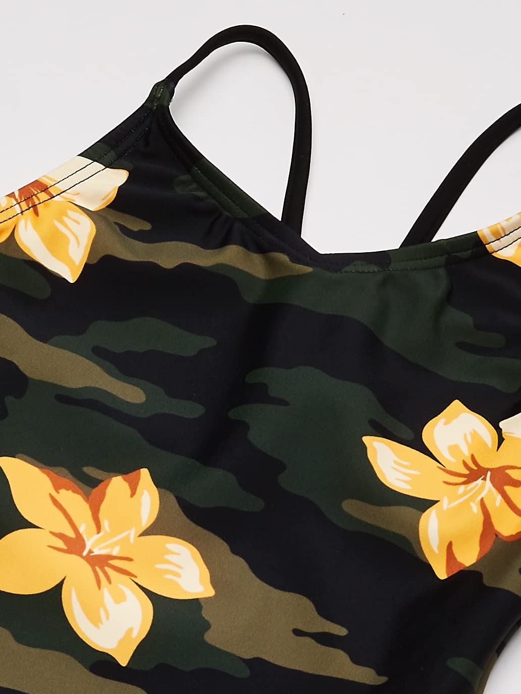 Girls Daisy Beach Sport Swimsuit Rylie Army Green 14 by Kanu Surf