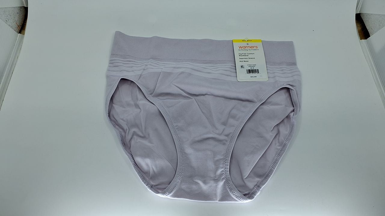 Warner's No Pinching Hi-Cut Briefs, Seamless, Medium, Orchid Hush