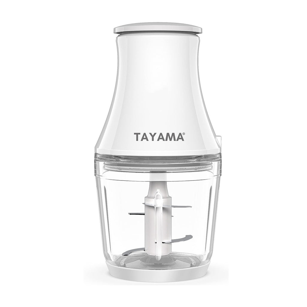 TAYAMA 2.5 Cup White 200W Mini Chopper 4-Layer Blade Food Processor, Medium