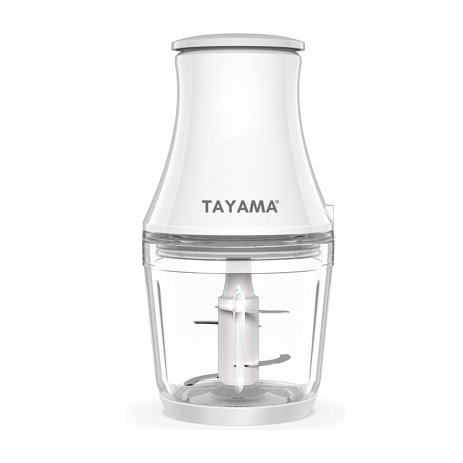 TAYAMA 2.5 Cup White 200W Mini Chopper 4-Layer Blade Food Processor, Medium