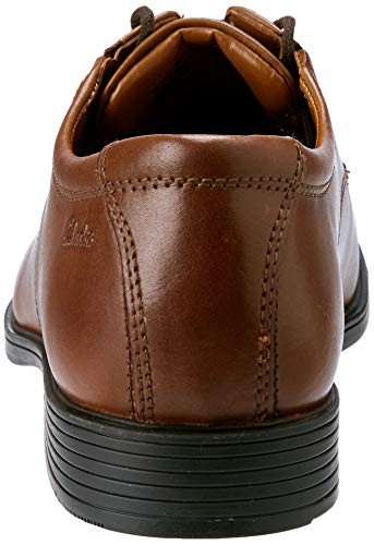 Clarks Men's Tilden Cap, Dark Tan Leather, 10.5M