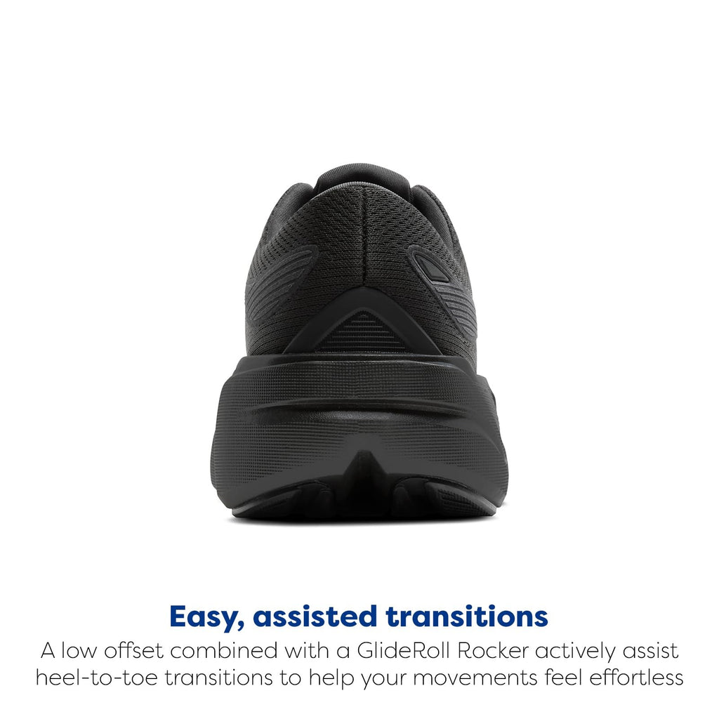 Brooks Ghost Max 3 Men's Walking Shoe 7.5 Black/Black/Ebony