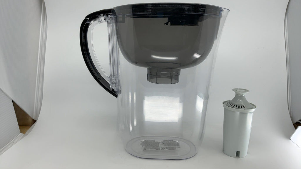 Brita 10 Cup Water Filter Pitcher, Black, Includes BritaPlus Filter