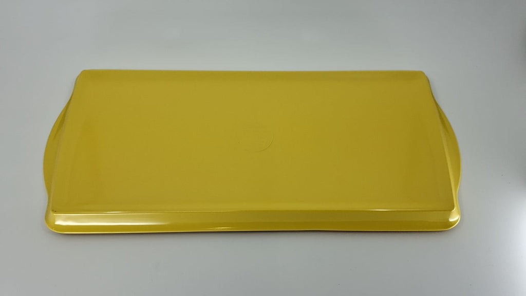Lemon Melamine Tidbit Tray, 14.75"L x 6.5"W, Food Safe & Dishwasher Safe