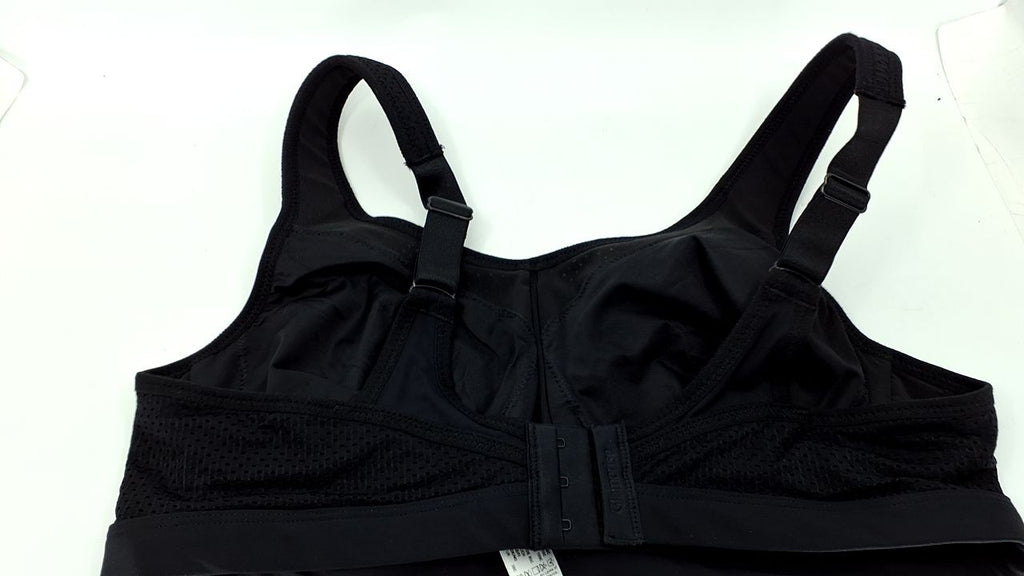 Full Figure Plus Size High Impact Wonderwire Sports Bra Underwire #9066 Black