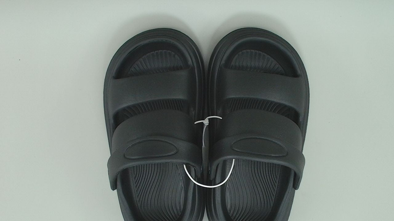 Axcone Kids Comfort Clogs Slippers Boys Girls Slides Shoes, Black-24/25