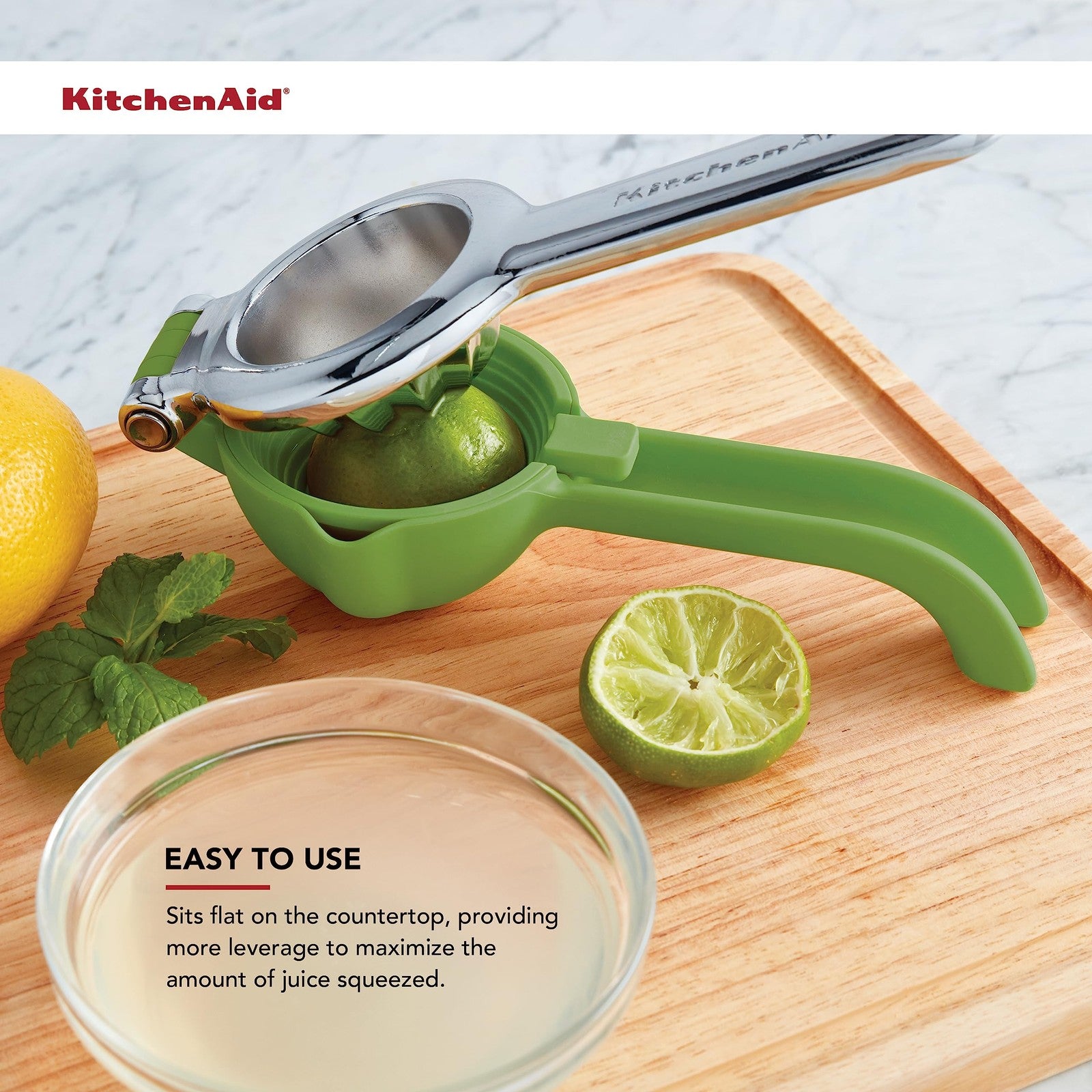 KitchenAid Citrus Juice Press Squeezer 8 In w/ Seed Catcher & Pour Spout