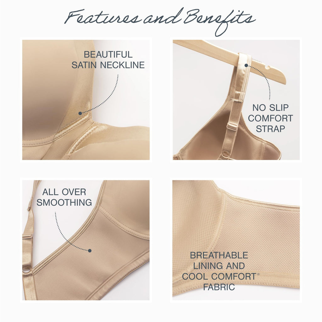 Playtex 18 Hour Bra, Wireless, Nude, 40B, Full Coverage Comfort