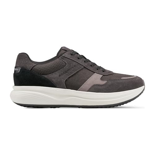 Rockport Men's DMX Corvin Sneaker, Dark Grey Multi, 14 Wide