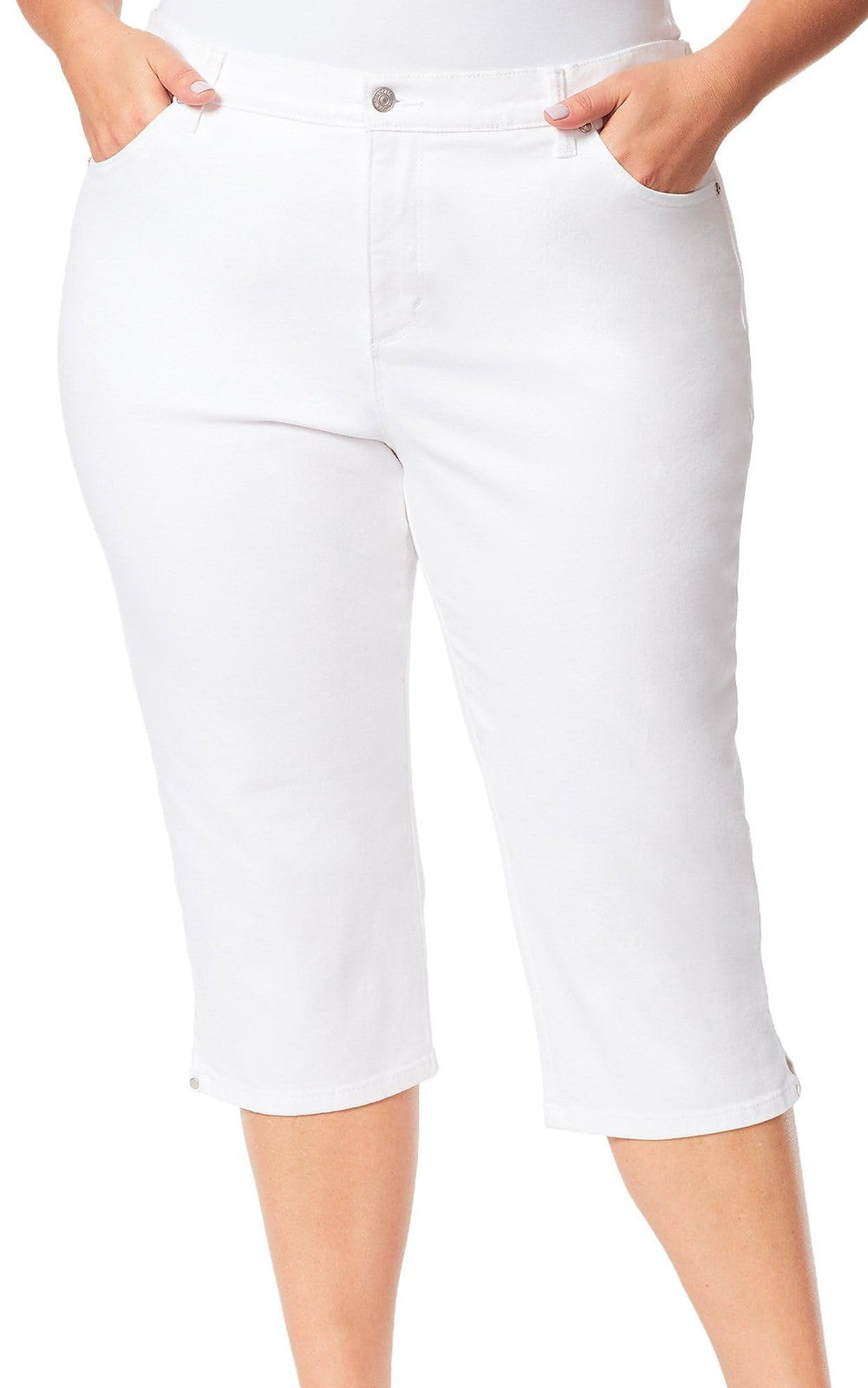 Gloria Vanderbilt Women's Amanda Capri Jean, Vintage White, 12 Regular