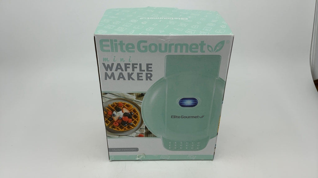 Elite Gourmet Nonstick Waffle Maker, 4.5-Inch, Compact Design