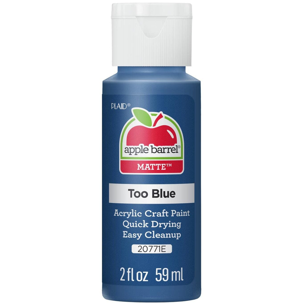 Apple Barrel Acrylic Paint in Assorted Colors (2 oz), 20771, Too Blue