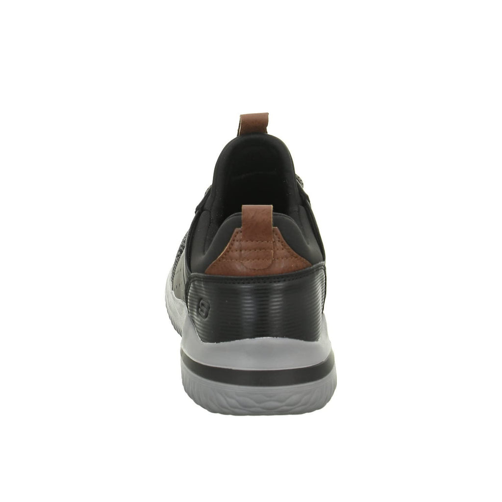 SKECHERS Delson 3.0 Cicada Men's Sneakers 11.5 Wide Black/Grey