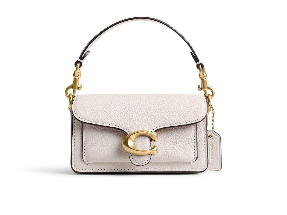 COACH Tabby 12 Cross Body Women's Handbags Chalk, Leather