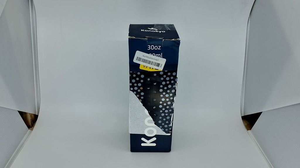 30 OZ Insulated Travel Mug w/ Lid & 2 Straws, Navy Blue Stainless Steel