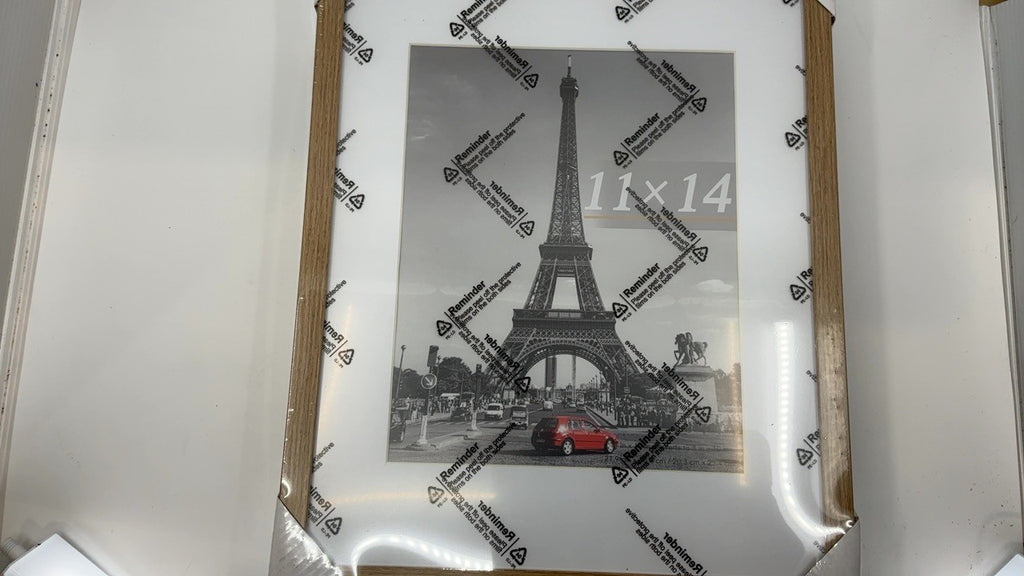 11x14 Picture Frame Set of 5, Natural, Gallery Display Frames