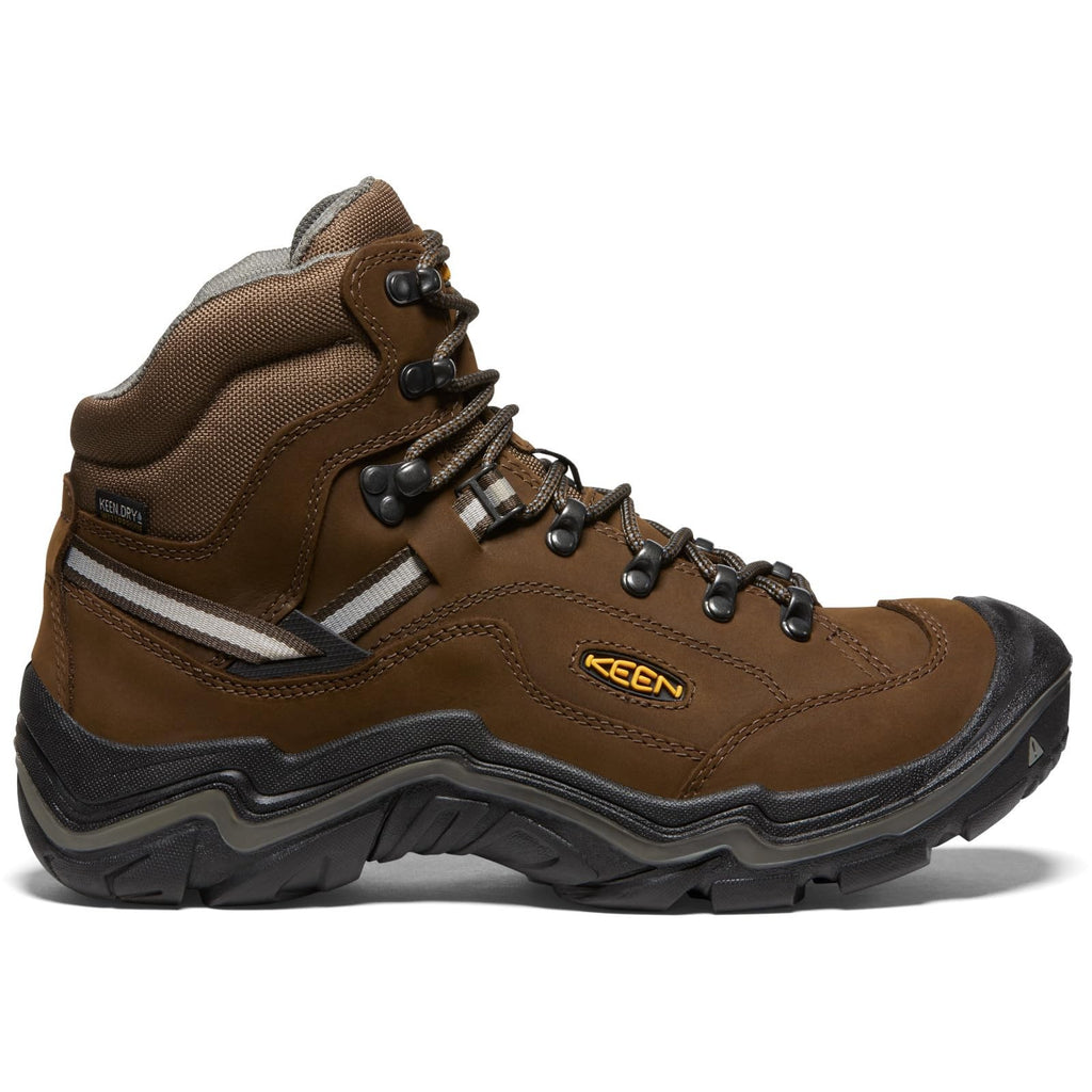 KEEN Men's Durand 2 Mid Height Waterproof Hiking Boots, Cascade Brown, 13
