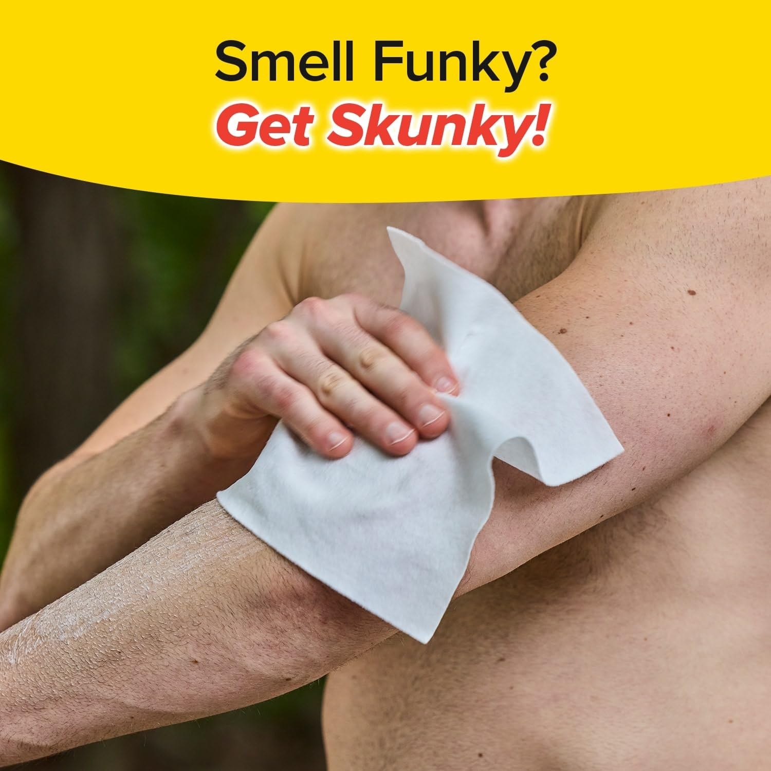 Skunky XL Disposable Bathing Wipes, 25 Count, Rinse-Free & Soap-Infused