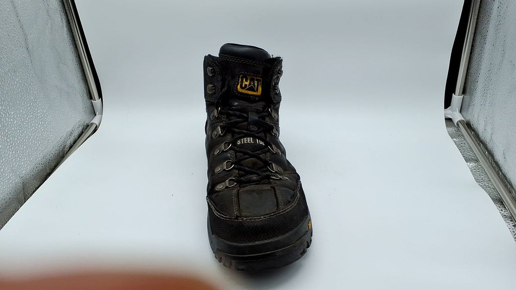 Cat Footwear Men's Threshold Waterproof Steel Toe, Black, 11.5 Wide
